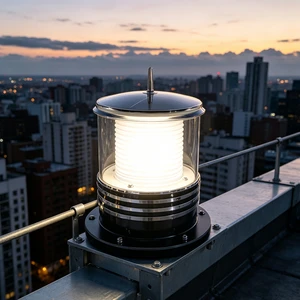 4400mAh Large Battery Solar Aviation Obstacle Light High Visibility LED Beacon for Tower