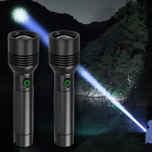 Brightenlux New 1000 Lumens White Laser Powerful Waterproof Zoomable Aluminum Rechargeable Led Flashlight Torch Light Long Range