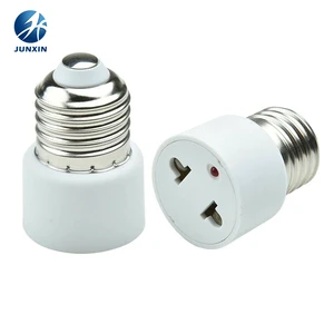 E26/E27 2 Prong Polarized Light Bulb Socket Adapter with Light Outlet to Plug Adapter Socket Converter Lampholder