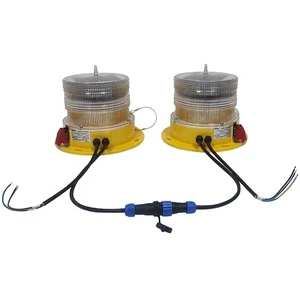 TY10D Dual Solar Powered Obstruction Aircraft Warning Light for Telecom Tower,aviation Obstacle Light