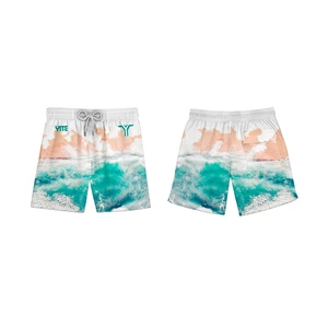 Hot Selling Men's Summer Beach Trunks Surf Shorts Swimsuit Private Label Service From Professional Swimwear Manufacturer