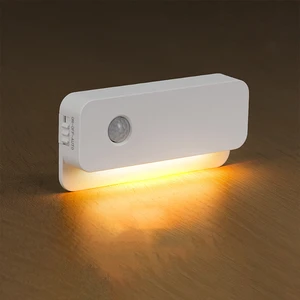 Sensor Led Night Light Magnetic Motion Lamp Bed Lights Rechargeable Wireless With Smart Hallway Corridor Wall Emergency Cabinet