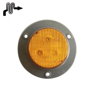 Emergency Warning Light Amber 12v/24v Led Emergency Alarm Strobe Light Silent High Brightness Warning Lamp for Truck Trailer