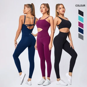 Fitness Suit Sports Jumpsuit Sets for Women Compression Gym Bodysuit Plus Size Yoga Jumpsuit Women Active Wear Jumpsuit