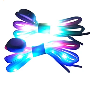 LED Shoelaces Light up Laces 3 Modes 7 Colors Outdoor Sports LED Shoelace Multicolor