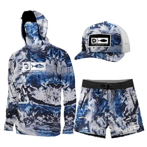 OEM&ODM Upf 50+ Sun protection Quick Dry Long Sleeve With Hood Summer Sea Sun-proof Clothing Sets