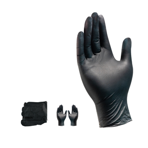 Hot Sell Thick 4.0g Black Nitrile Disposable Gloves 100pcs Food Safe Strong for Industrial Cleaning and Home Use