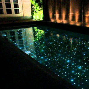 RGB LED Fiber Optic Star Swimming Pool Lights IP68 Waterproof Stainless Steel