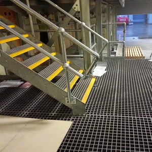 Factory Direct FRP Molded Grating 25mm/30mm/38mm/50mm Thickness Custom Color Fiberglass Walkway Grille