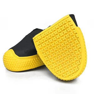 Waterproof Lightweight Anti-Smashing Shoe Covers with Steel Toe Caps Safety Protective Cowhide for Visitors and Laborers