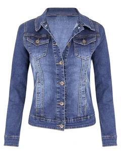 New Fashion Custom Color Button up Plus Size Womens Coats and Denim Jacket Winter 2025 Customized Lady's Jean Denim Jackets