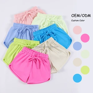 New Fashion Baby Girls Sports Shorts Wholesale Boutique Children Plus Size Biker Workout Shorts