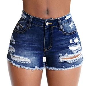 Quick Dry Breathable Slim Fit Lightweight Women Denim Shorts Comfortable to Wear Denim Shorts for Ladies