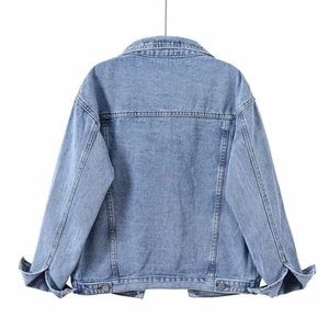 Hot Sale New Solid Color Casual Loose Denim Jean Jackets for Women