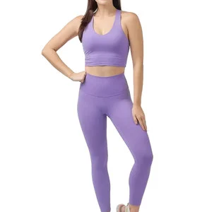 New Design Custom Logo Women Yoga Set Lightweight Breathable Women Yoga Set In Low Price