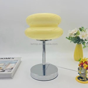 Glass Table Lamp Modern Minimalist Style for Living Room Bedroom Study Ins Ambient Light Bedside Decorative Lamp