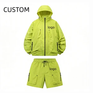 Customized New Style Hooded Sun-protective Clothing and Sports Work Pants Set