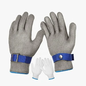 Anti-cut Cut-resistant Stainless Steel Wire Gloves Woven Safety Working Gloves