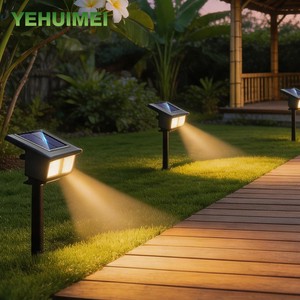 Factory Solar Power Light Adjustable Light Temperature Solar Garden Light Outdoor IP65 Solar Lamp Super Bright Solar Spotlight