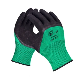 L658 Work Rubber Non-slip Wear-resistant Handling Latex Foam Breathable Safety Gloves Factory Hardware Custom Gloves