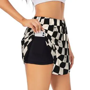 Custom Design Plus Size Lightweight Breathable Women's Shorts with Inner GYM Running Sport Yoga Shorts