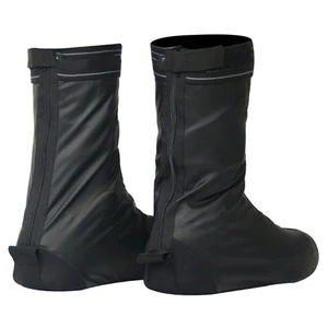 High Quality Customized Non slip PVC boot cover zipper safety rain shoes cover motorbike gear shoe protector for motorcycle
