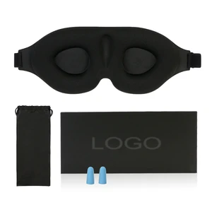 3D Contoured Cup Sleeping Eye Mask & Blindfold Soft Comfort Eye Shade Cover Night Sleep Mask For Blocking Out Light