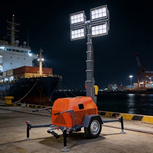 Hot Selling High Power High Brightness Solar Tower Lights Portable Light Tower Battery signal Tower Light