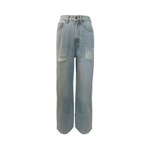 Women's Jeans Clothing Women's Straight Leg Jeans High Waist Women's Ripped Jeans