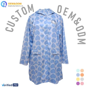 2026 Q&D OEM Custom Logo Printed Raincoat High Quality Outwear Composite Winter Puffer Jean Denim Women's Jacket