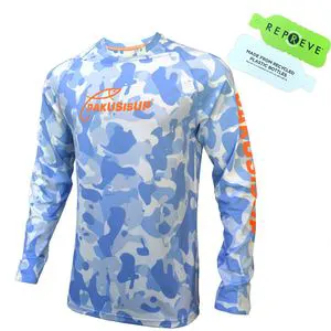 2026 High Quality Uv protection Fishing Shirts Repreve Fabric Mens Spf Upf 50 Quick Dry Fishing Hiking Shirts