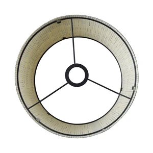 Modern Style Indoor Collapsible Bamboo Woven Lampshade Pendant Printed Decorative Lighting Accessories for Floor or Table Lamp