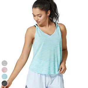 Women's 2025 V Neck Yoga Tank Top Breathable Lightweight Gym Fitness Vest Twist Straps Summer Sleeveless Running Plus Size