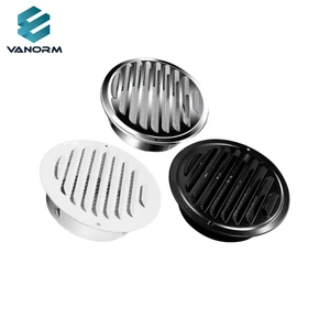 Air Outlet Stainless Steel Black/white/gray Vent Soffit Louver Grille Cover For Dryer Vent Ducting Registers Grilles