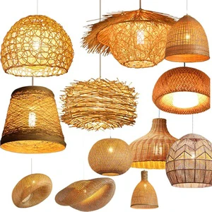 Popular Bamboo Lamps Manufactured In Vietnam Handmade Bamboo Bedroom Living Room Chandelier Rattan Chandelier