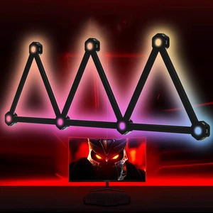 ABS USB DC5V DIY RGB Smart Glide Splicing Wall Gaming Light Modern Indoor Decor Multi-Color Changing Effects APP Controller