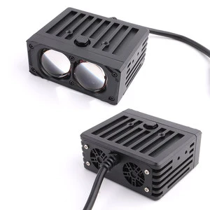 Car Spotlights Led Grille Lights Lens External Auxiliary Lights 60W 6500K Matrix Dual Lens Car Grill Light