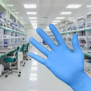 4 Mil Thick Nitrile Gloves Latex-Free Powder-Free with Textured Grip 4 Sizes for Multipurpose Use Disposable Safety Gloves