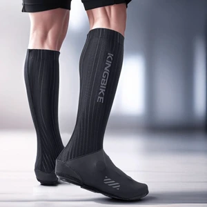 KINGBIKE KB-J378 Anti-Abrasion Dust-proof Windproof Shoe Covers Overshoes Protectors for Bicycle Cycling Sports Safety Gear