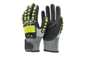 SONICE HPPE TPR Cut Resistant Anti-static Breathable Mechanic Industrial Work Rescue Impact Safety Gloves