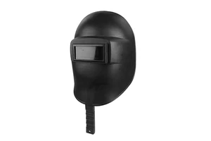 Black Welding Face Shield PP Material With Glass Lens Heat Resistant Full Face Protection for Arc Welding Construction Use