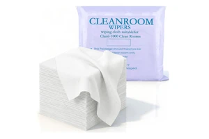 Cleanroom Wipes Lint Free Nonwoven Cloths Low Particle ESD Safe for Electronics & Lab Precision Cleaning