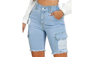 Fashion Women's Denim Shorts Comfortable Fit With Trendy Look for Casual Reasonable Price High Quality OEM Service Denim Shorts