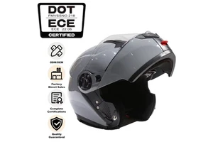 Factory Price Custom Motorcycle Helmet ABS Flip Up Customizable Racing Helmets With Dual Visor
