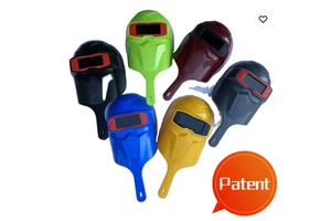 Factory Wholesale Black PP Material Face Shields Lifting Front Welded Mask with Flip-Up Welding Helmets