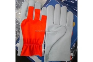 Safety Work Application Leather Working Gloves for Hand and Arm Protection