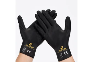 Custom Logo Printed Disposable Nitrile Safety Gloves Digital Printing Anti-Impact Anti-Cut for Screen Safety Gloves
