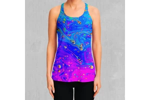 Women's Workout Yoga Sport Tank Top Canvas Fabric High Quality Sublimated OEM Service Front Custom Colors & Logo