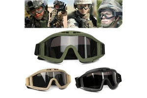 Triple Anti-impact Tactical and Safety Goggles Outdoor Causal Riding CS Sport Equipment Fashionable Eyes Protection Gear