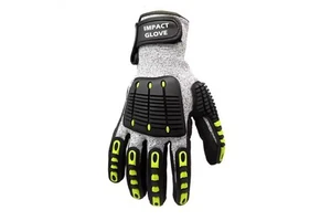 Oilfield Construction Anti-Vibration Industrial Work Gloves Shock Proof TPR Impact Gloves